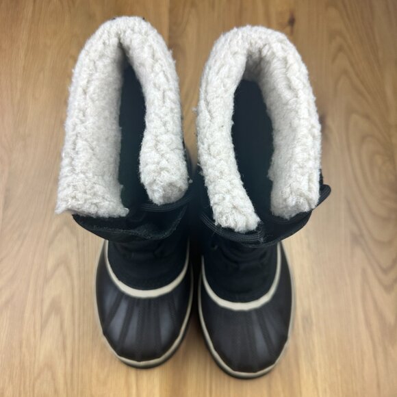Sorel Caribou Women’s Black Nubuck Waterproof Boots Winter Snow Size 6 - Picture 7 of 9